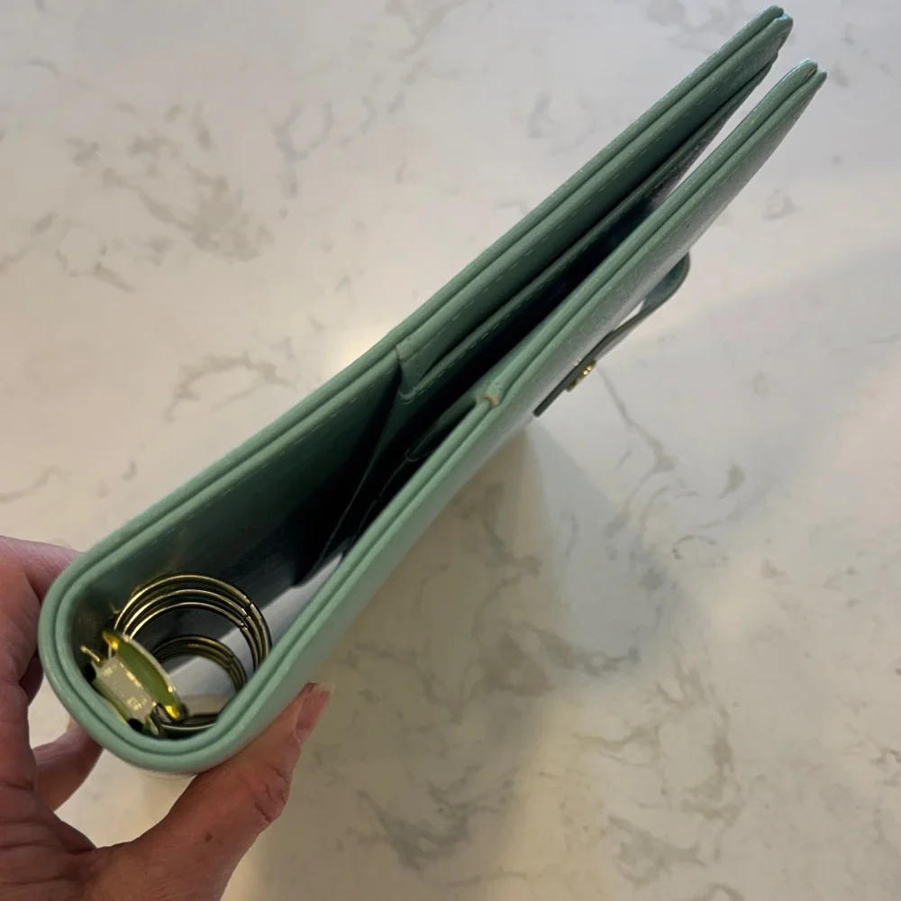 Carpe Diem Faux Leather Teal Planner Agenda Organizer Binder A5